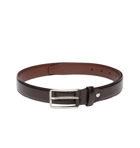 Men Brown PU Formal Belt